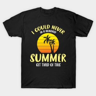 I could never in a hundred summer get tired of this T-Shirt